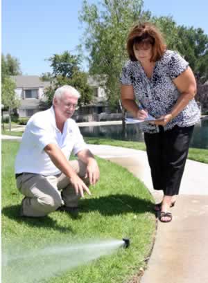 Checking sprinkler