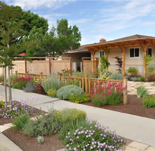 Flagstone Courtyard Garden